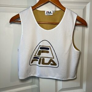 FILA for Urban Outfitters Cropped Sleeveless Mesh Top